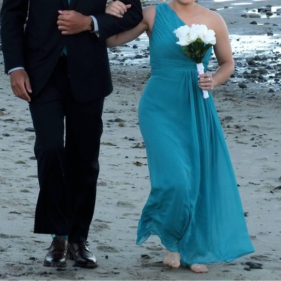 After Six Teal Bridesmaids/Formal Dress - Picture 9 of 10